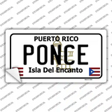 Ponce Puerto Rico Novelty Sticker Decal