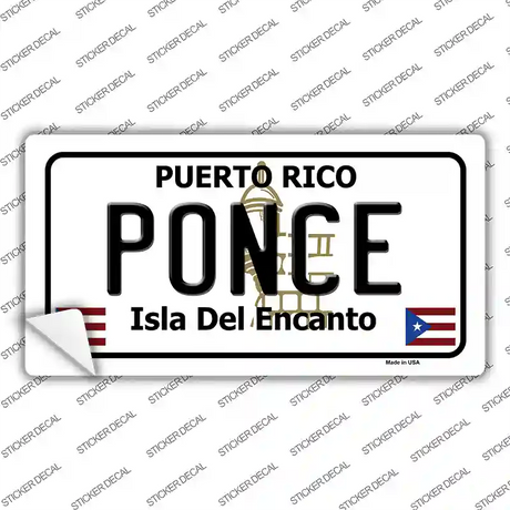 Ponce Puerto Rico Novelty Sticker Decal