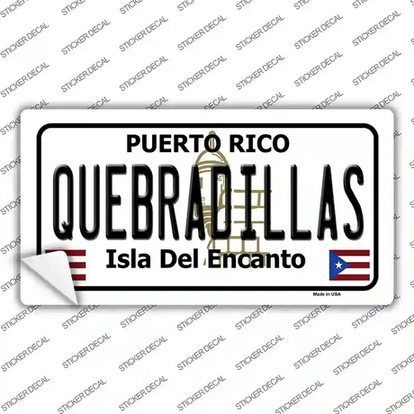 Quebradillas Puerto Rico Novelty Sticker Decal