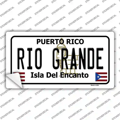 Rio Grande Puerto Rico Novelty Sticker Decal