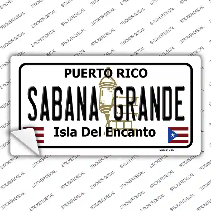 Sabana Grande Puerto Rico Novelty Sticker Decal