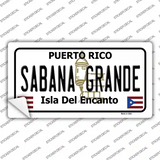 Sabana Grande Puerto Rico Novelty Sticker Decal