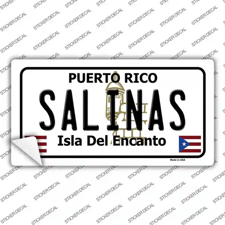 Salinas Puerto Rico Novelty Sticker Decal
