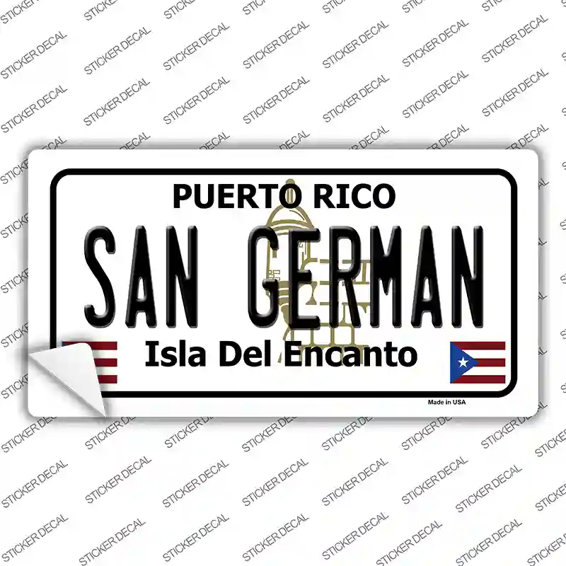 San German Puerto Rico Novelty Sticker Decal