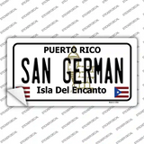 San German Puerto Rico Novelty Sticker Decal
