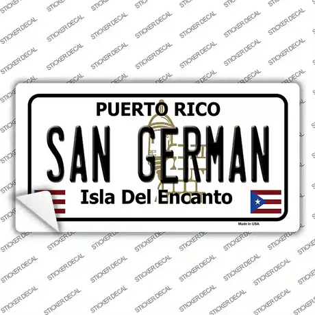 San German Puerto Rico Novelty Sticker Decal