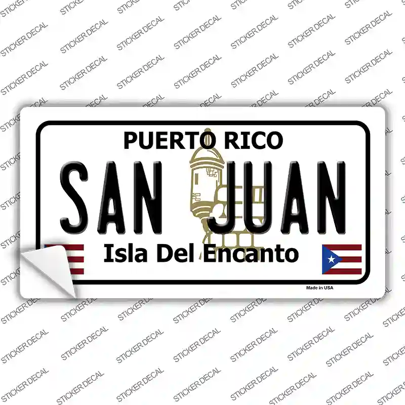 San Juan Puerto Rico Novelty Sticker Decal