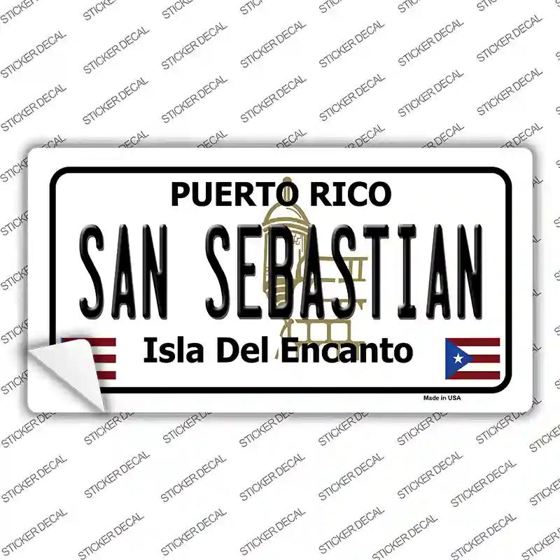 San Sebastian Puerto Rico Novelty Sticker Decal