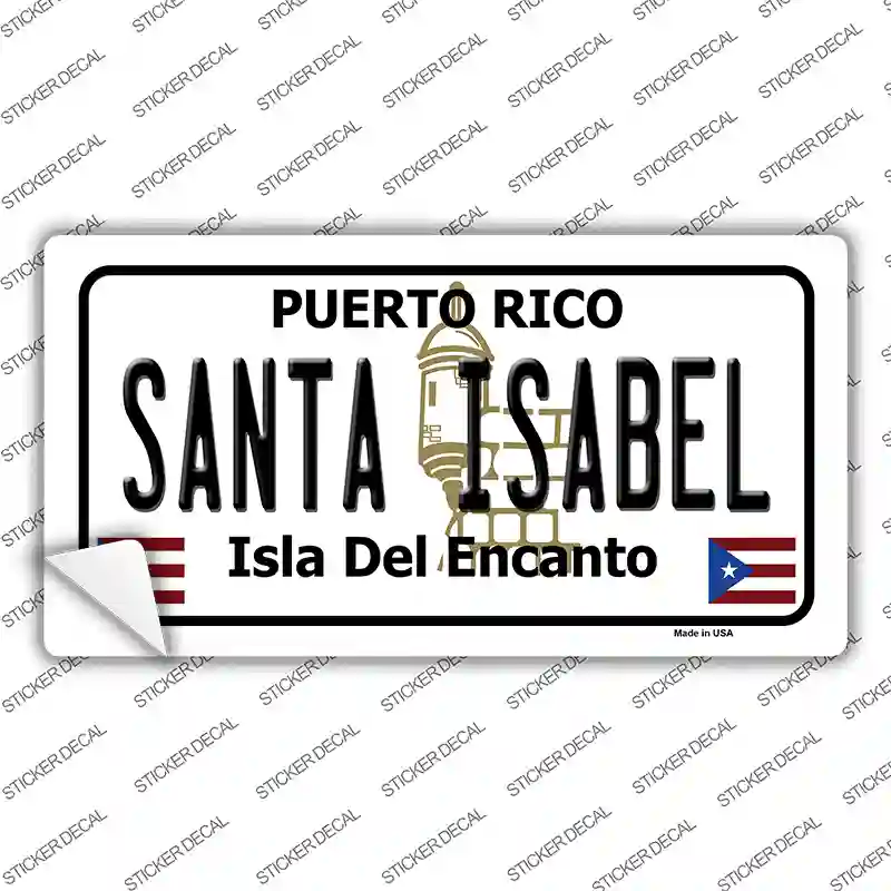 Santa Isabel Puerto Rico Novelty Sticker Decal