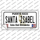 Santa Isabel Puerto Rico Novelty Sticker Decal