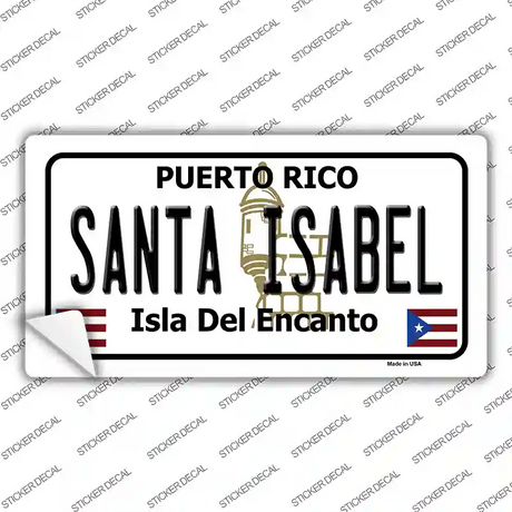 Santa Isabel Puerto Rico Novelty Sticker Decal