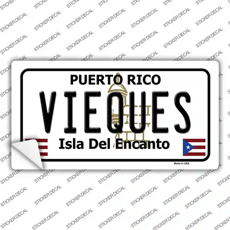 Vieques Puerto Rico Novelty Sticker Decal
