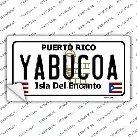 Yabucoa Puerto Rico Novelty Sticker Decal