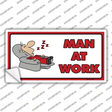 Man At Work Novelty Sticker Decal