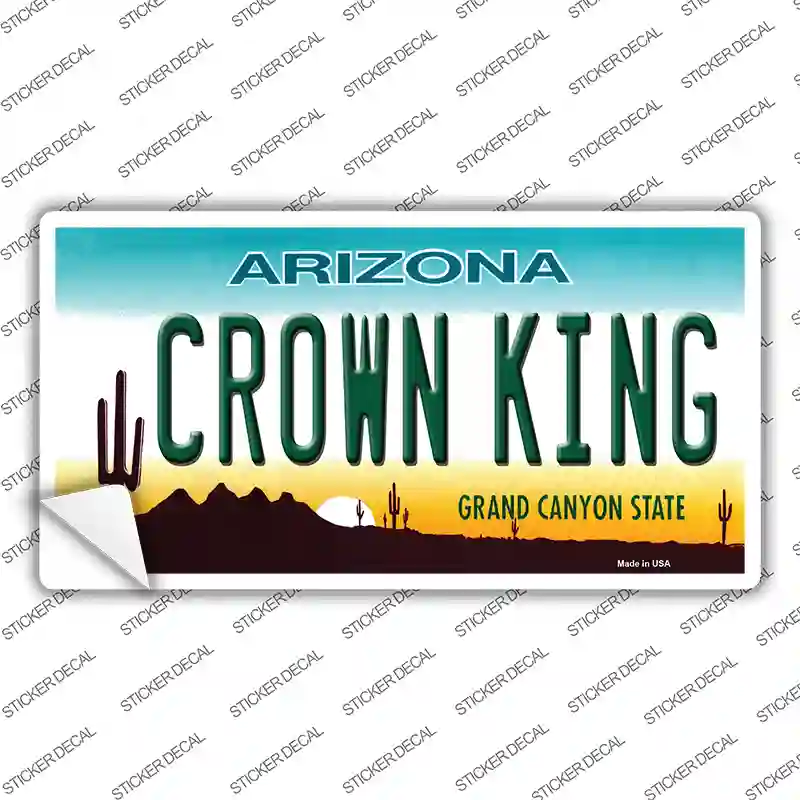 Crown King Novelty Sticker Decal