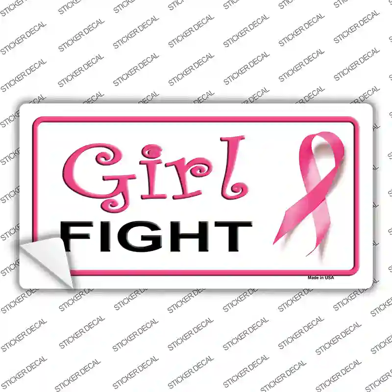 Girl Fight Novelty Sticker Decal