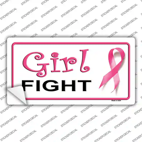 Girl Fight Novelty Sticker Decal