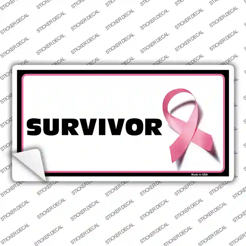 Survivor Ribbon Novelty Sticker Decal