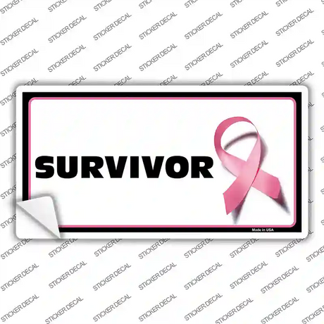 Survivor Ribbon Novelty Sticker Decal