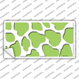 Lime Green White Giraffe Novelty Sticker Decal