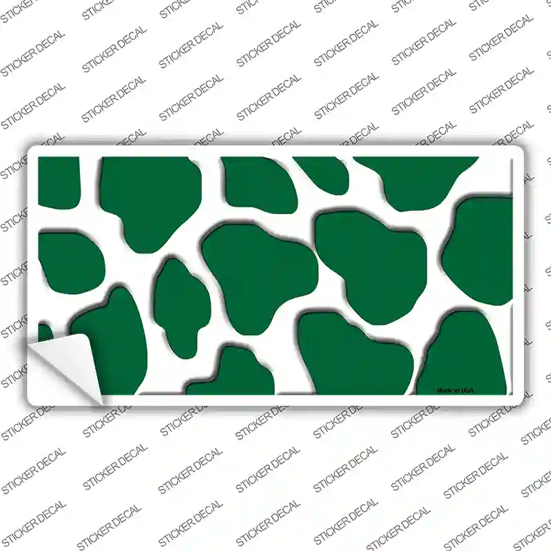 Green White Giraffe Novelty Sticker Decal