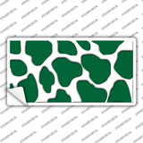 Green White Giraffe Novelty Sticker Decal