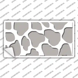 Grey White Giraffe Novelty Sticker Decal