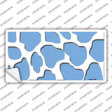 Light Blue White Giraffe Novelty Sticker Decal