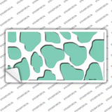 Mint White Giraffe Novelty Sticker Decal