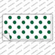 Green White Polka Dot Novelty Sticker Decal