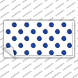 Blue White Polka Dot Novelty Sticker Decal