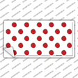 Red White Polka Dot Novelty Sticker Decal