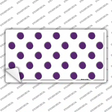 Purple White Polka Dot Novelty Sticker Decal