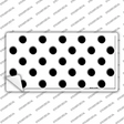 Black White Polka Dot Novelty Sticker Decal