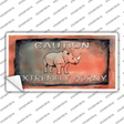 Caution Extremely Horny Novelty Sticker Decal