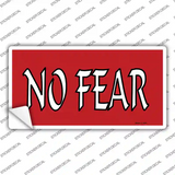 No Fear Red Novelty Sticker Decal