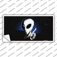 Space Alien Novelty Sticker Decal
