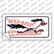 Beep Beep Roadrunner Novelty Sticker Decal
