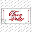 Classy Lady Novelty Sticker Decal