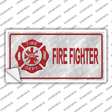 Firefighter Scratched Background Novelty Sticker Decal