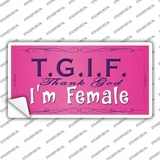 TGIF Novelty Sticker Decal