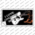 I Love Country Music Novelty Sticker Decal