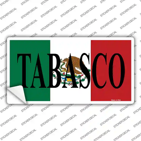 Tabasco Novelty Sticker Decal