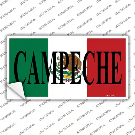 Campeche Mexico Background Novelty Sticker Decal