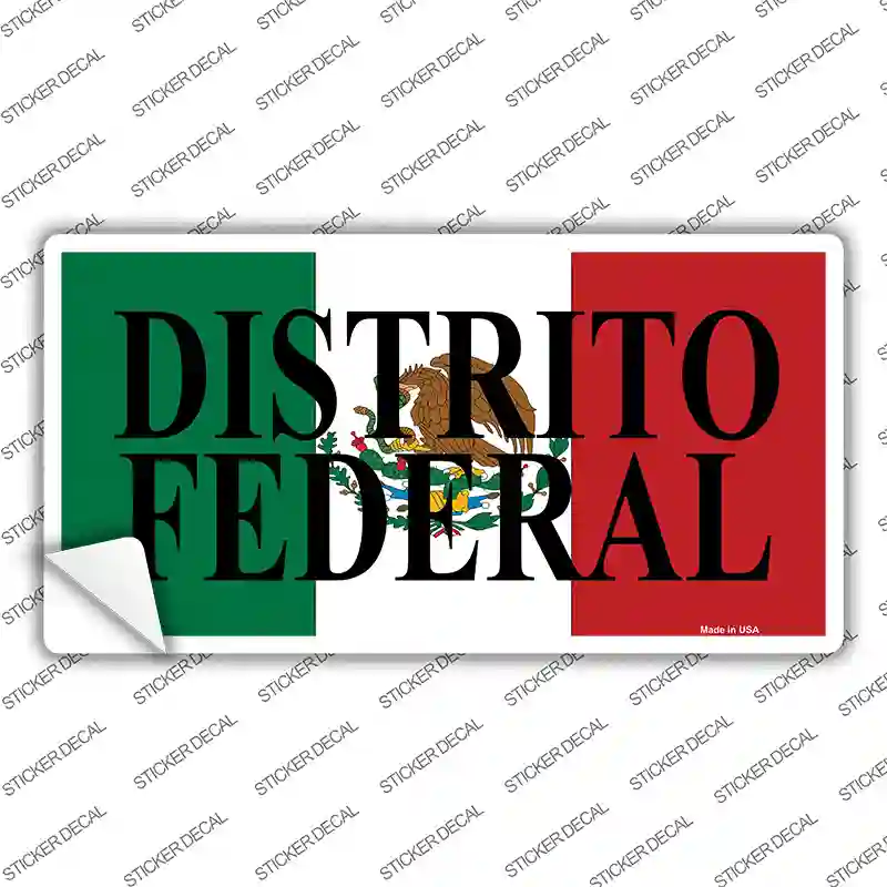 Distrito Federal Mexico Background Novelty Sticker Decal