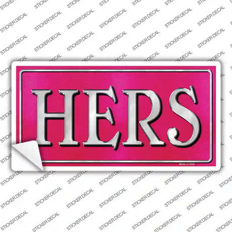 HERS Pink Novelty Sticker Decal