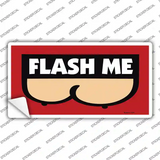 Flash Me Novelty Sticker Decal