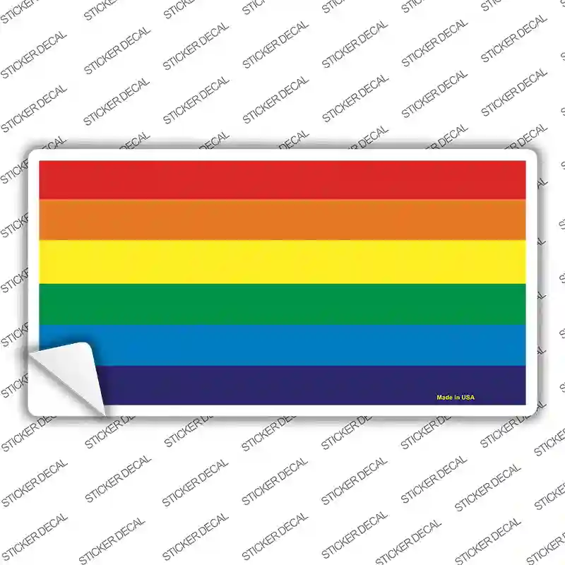 Rainbow Flag Novelty Sticker Decal