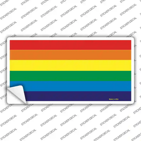 Rainbow Flag Novelty Sticker Decal