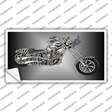 Chopper Skull Novelty Sticker Decal